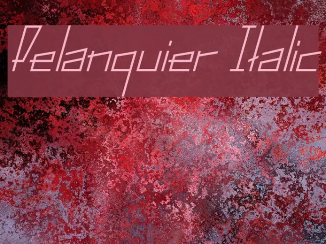 Pelanquier Italic Example 1