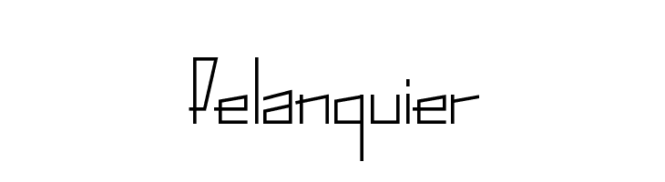 Pelanquier  フリーフォントのダウンロード