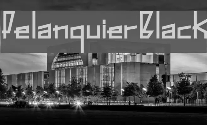 PelanquierBlack Font examples