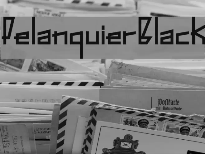 PelanquierBlack Font examples