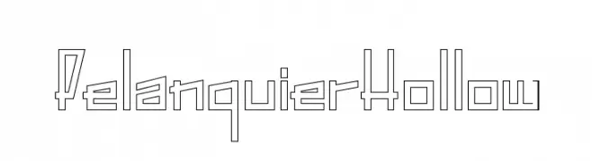 PelanquierHollow  Frei Schriftart Herunterladen