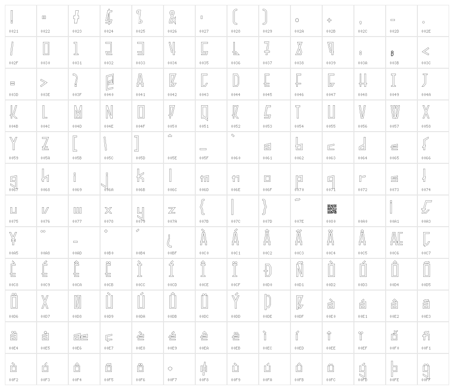 PelanquierHollow Character Map