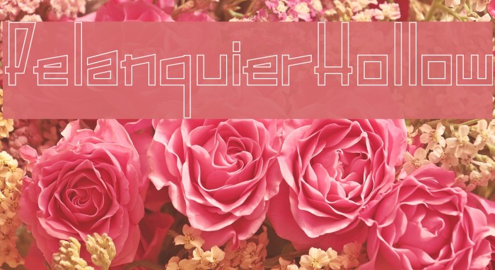 PelanquierHollow Font examples