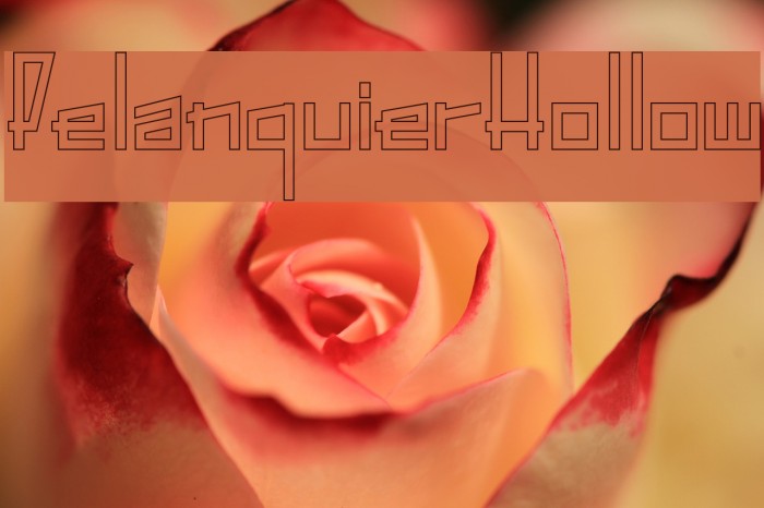 PelanquierHollow Font examples