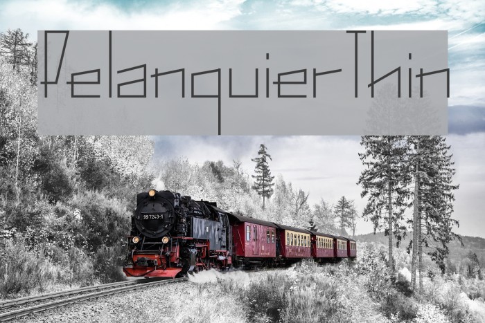 PelanquierThin Font examples