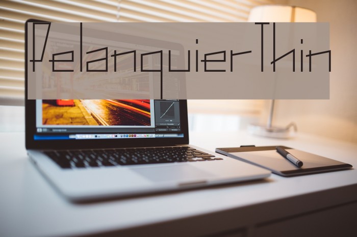 PelanquierThin Font examples