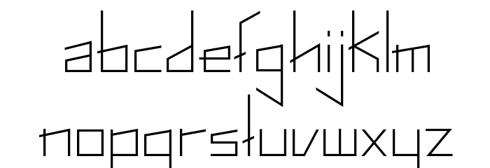 PelanquierThin Font LOWERCASE
