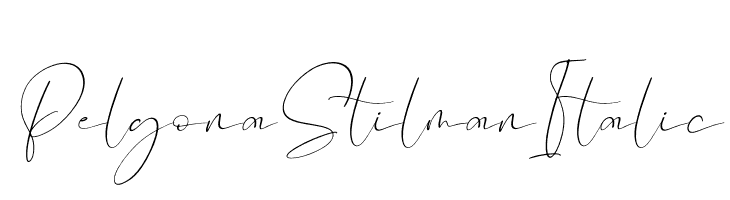 Pelgona Stilman Italic  नि: शुल्क फ़ॉन्ट्स डाउनलोड
