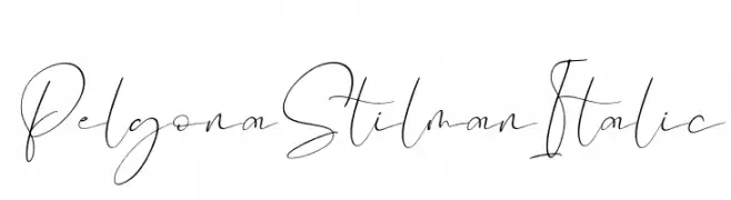 Pelgona Stilman Italic  تنزيل الخطوط