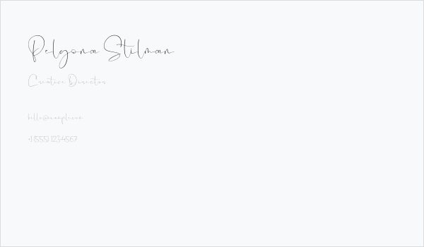 Pelgona Stilman Business Card