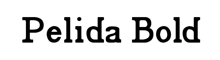 Pelida Bold  font caratteri gratis