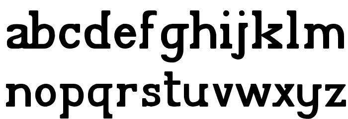 Pelida Bold Font LOWERCASE