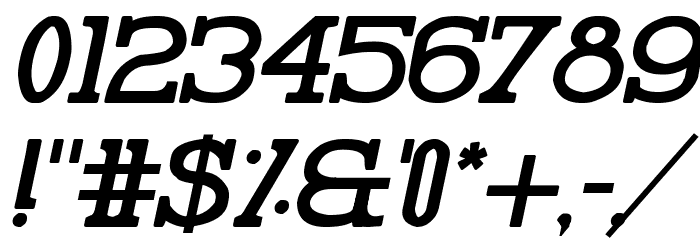 Pelida Italic Bold Font OTHER CHARS