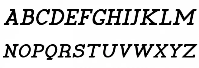 Pelida Italic Bold Caratteri MAIUSCOLE
