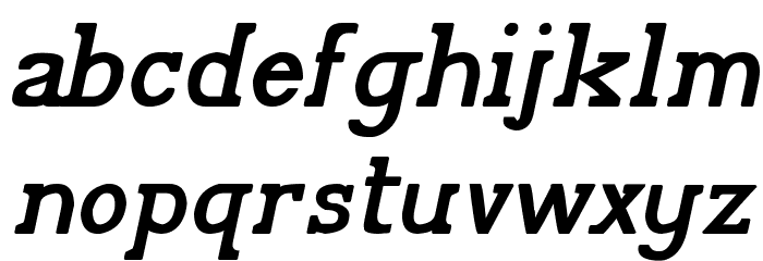 Pelida Italic Bold Font LOWERCASE