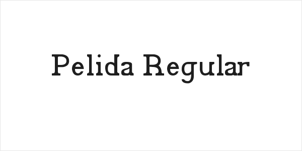 Pelida Regular Logo