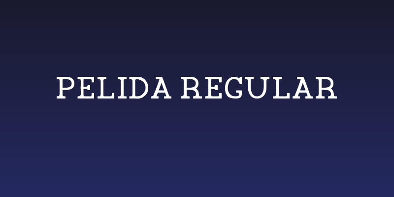 Pelida Regular Social Header