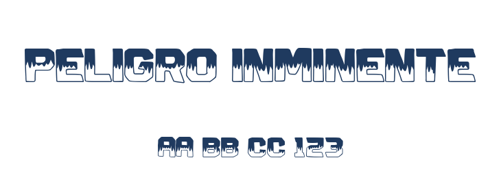 Peligro Inminente Font Preview