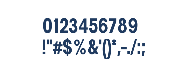 Pelinka-CondensedBold Other Characters