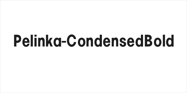 Pelinka-CondensedBold Logo