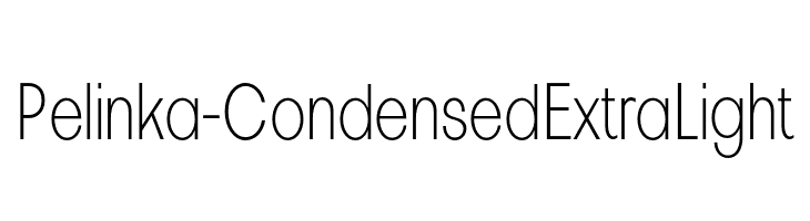 Pelinka-CondensedExtraLight  フリーフォントのダウンロード
