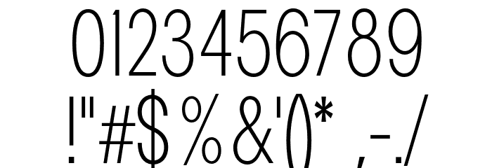 Pelinka-CondensedExtraLight Font OTHER CHARS