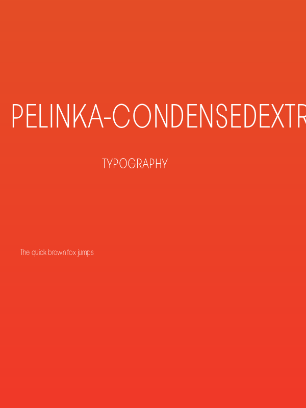 Pelinka-CondensedExtraLight Poster