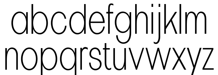 Pelinka-CondensedExtraLight Font LOWERCASE