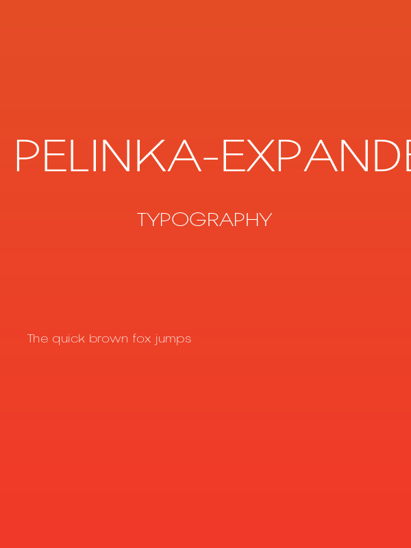 Pelinka-ExpandedExtraLight Poster