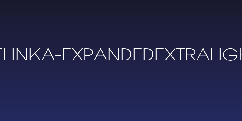 Pelinka-ExpandedExtraLight Social Header