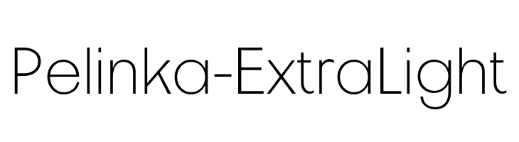 Pelinka-ExtraLight  नि: शुल्क फ़ॉन्ट्स डाउनलोड