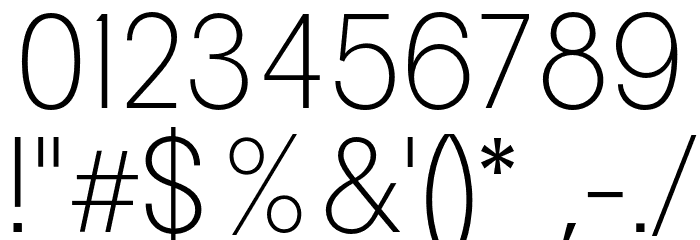 Pelinka-ExtraLight Font OTHER CHARS
