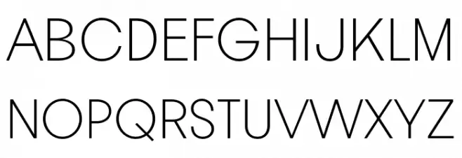 Pelinka-ExtraLight 字体 大写