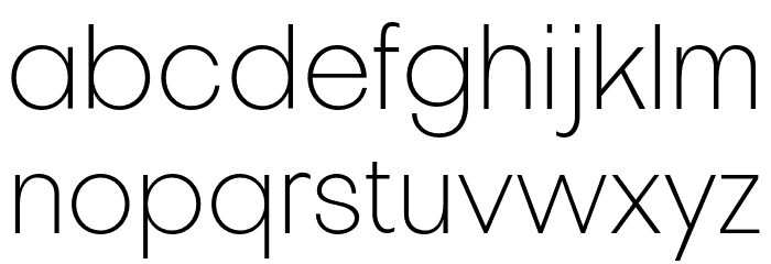 Pelinka-ExtraLight Font LOWERCASE