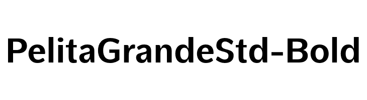 PelitaGrandeStd-Bold  Fuentes Gratis Descargar