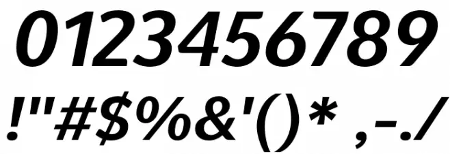 PelitaGrandeStd-BoldItalic Font OTHER CHARS