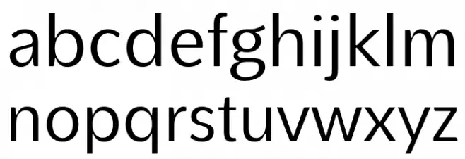 PelitaGrandeStd-Regular Caratteri MINUSCOLO