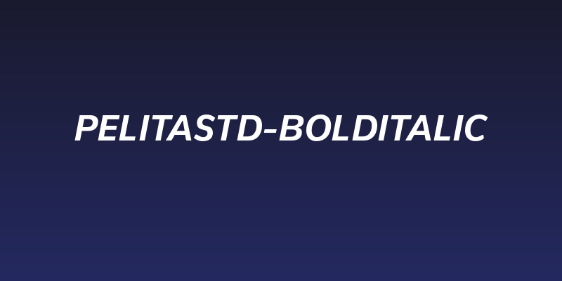 PelitaStd-BoldItalic Social Header