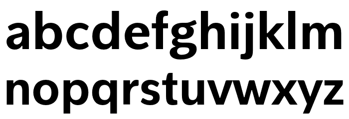 PelitaStd-Bold Font LOWERCASE