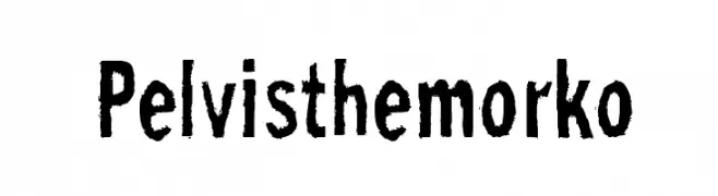 Pelvisthemorko  Frei Schriftart Herunterladen