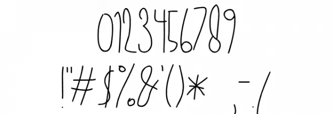 Pemburu Senja Font OTHER CHARS