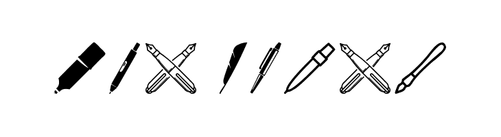 Pen Icons  لخطوط تنزيل