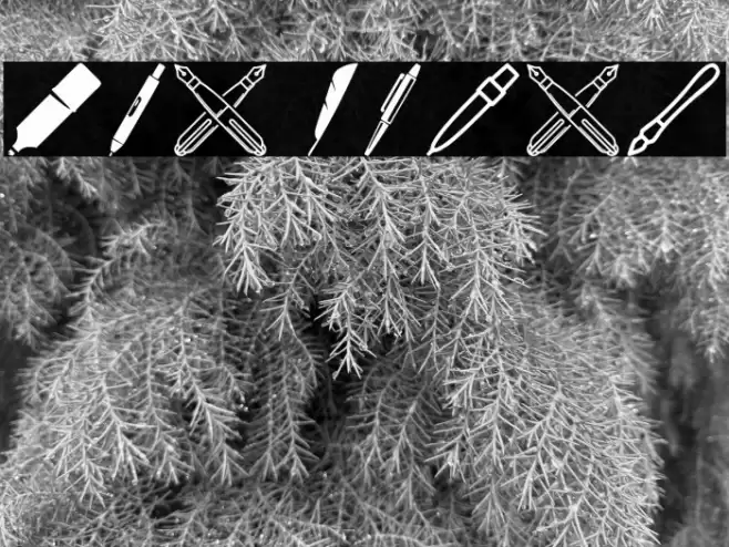 Pen Icons Font examples