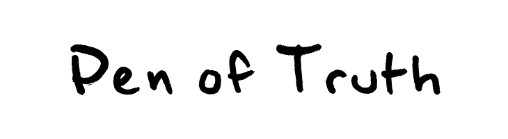 Pen of Truth Font