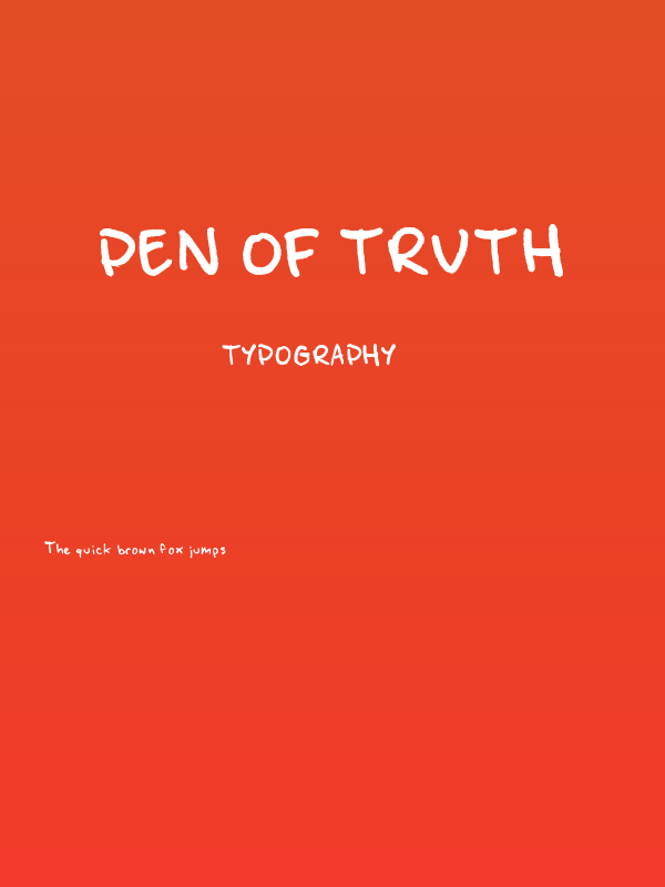Pen of Truth Poster