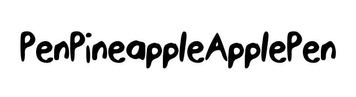PenPineappleApplePen  नि: शुल्क फ़ॉन्ट्स डाउनलोड