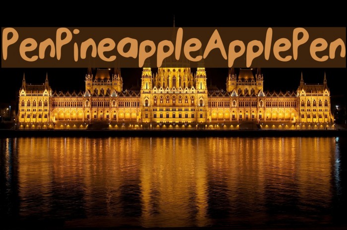 PenPineappleApplePen Font examples