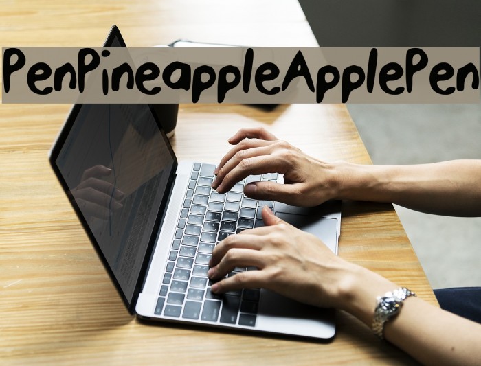 PenPineappleApplePen Font examples