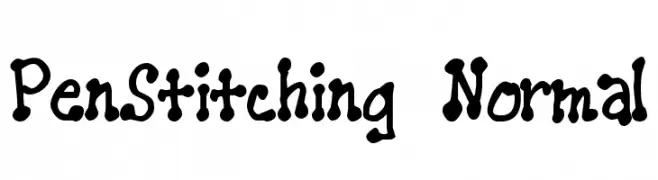PenStitching Normal  Fuentes Gratis Descargar