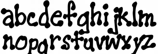 PenStitching Normal Font LOWERCASE